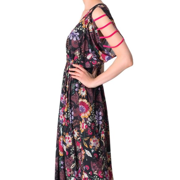 Leona Edmiston Mandy Flowers of Orient Floral Maxi - Picture 2 of 10